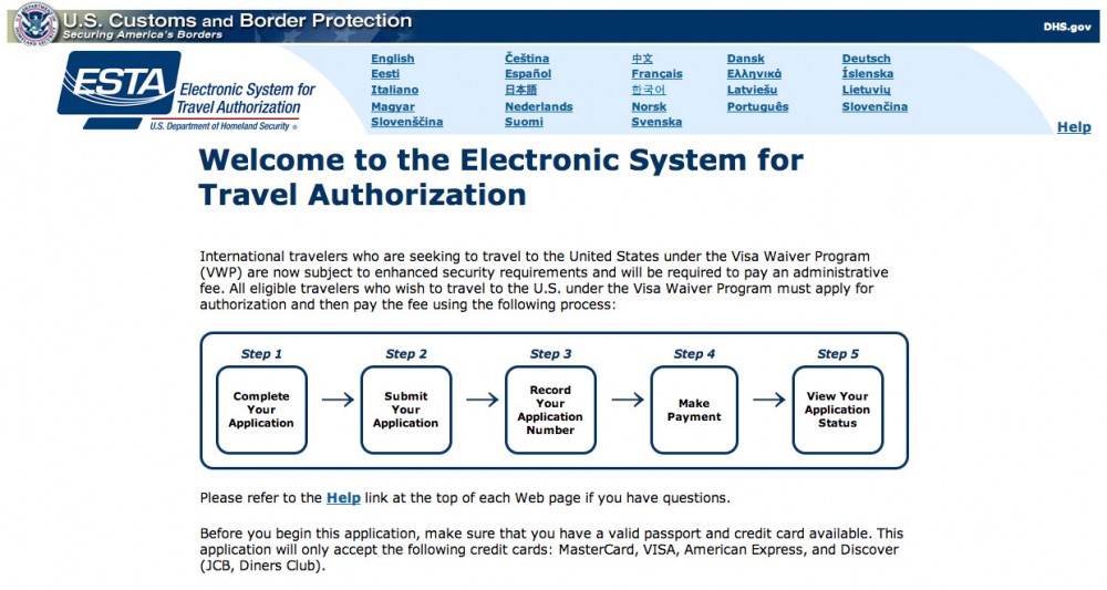 ESTA申請の有料化が決定