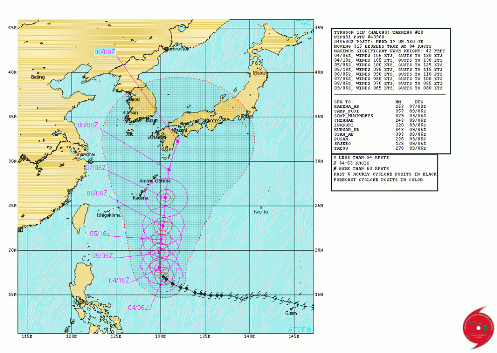 台風11号 Halong