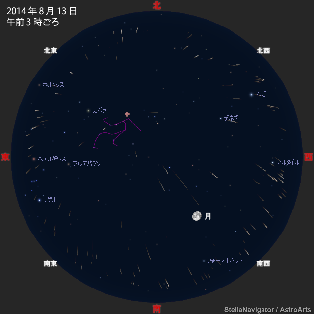 ペルセウス座流星群をグアムで見よう