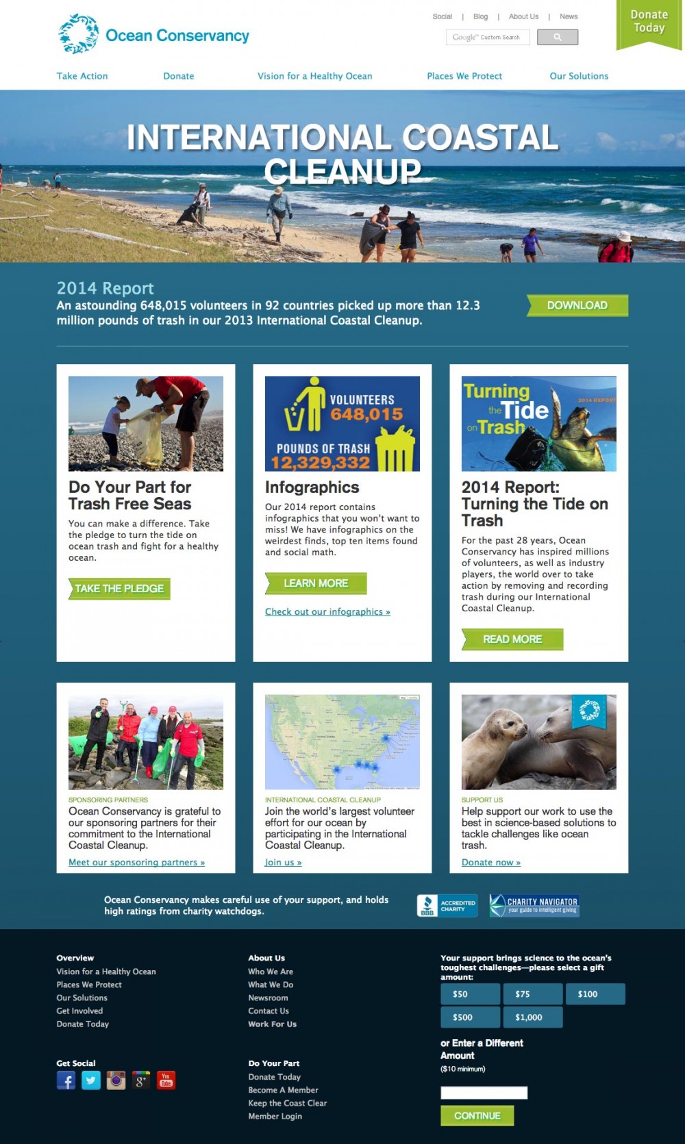 Ocean Conservancy: International Coastal Cleanup