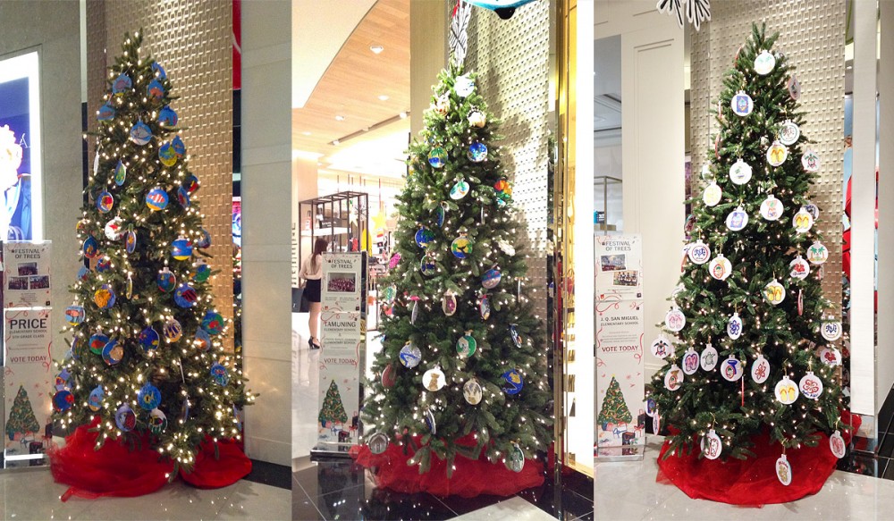 グアムの小学生らによる“Festival of Trees 2014” (Tギャラリアグアム)