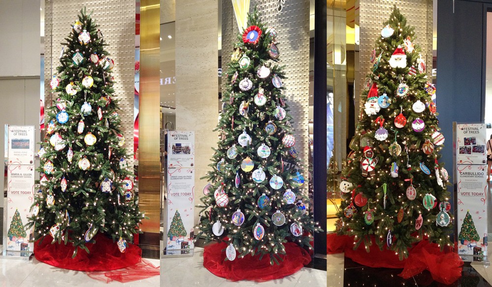 グアムの小学生らによる“Festival of Trees 2014” (Tギャラリアグアム)