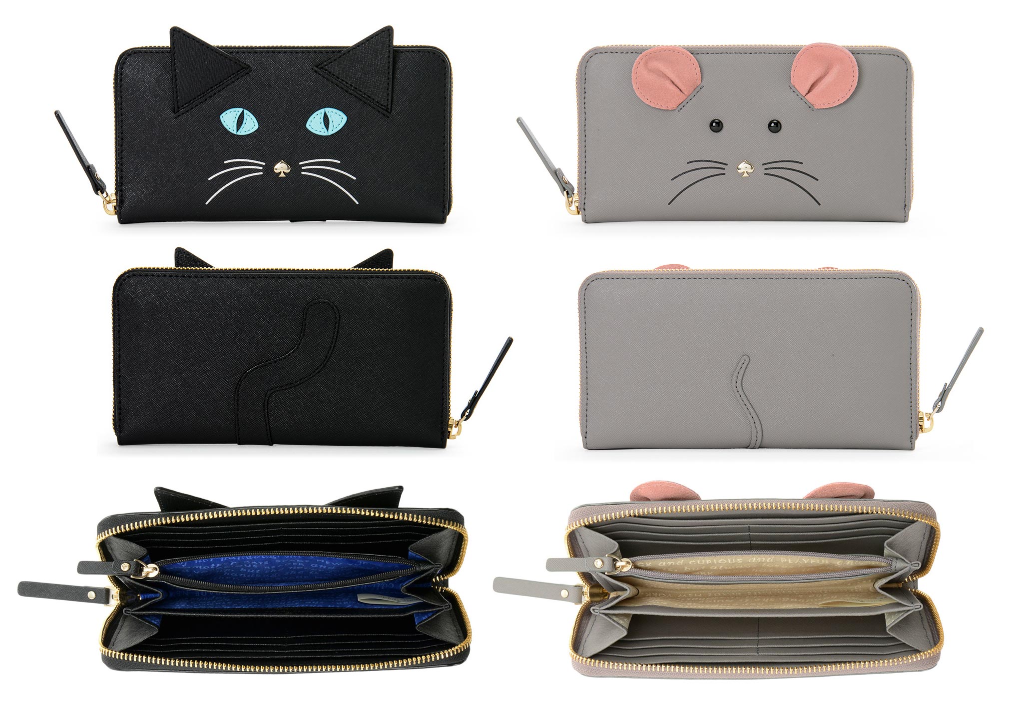 【新品タグ付き】ケイトスペード  猫の財布