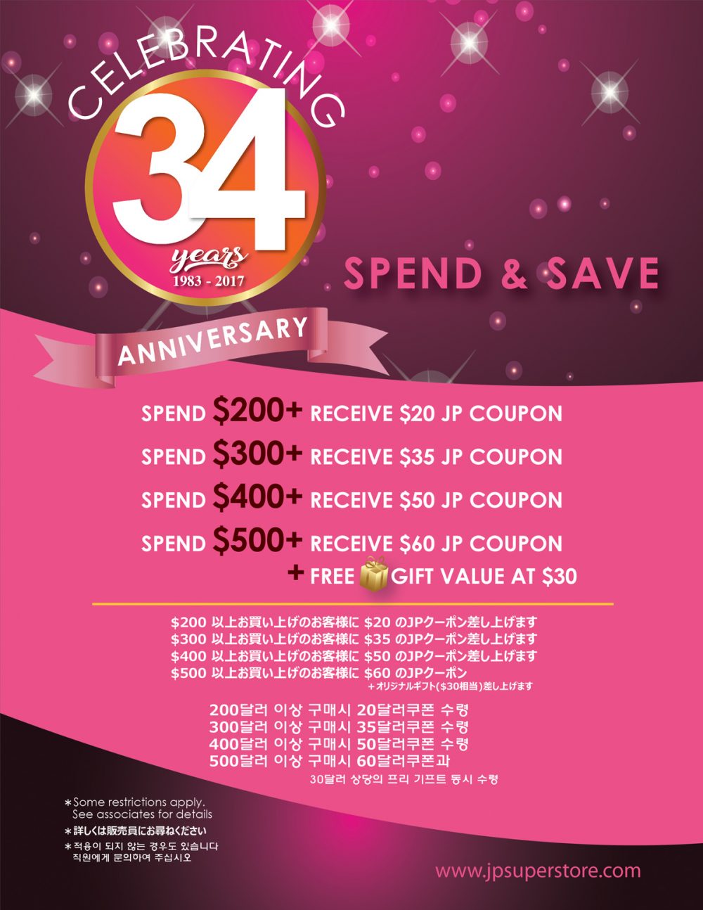 JPスーパーストアのSpend&Saveキャンペーン