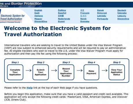 ESTA申請の有料化が決定