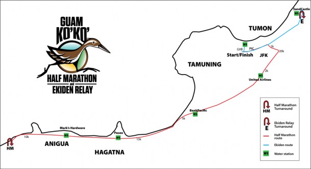 グアム ココハーフマラソン&駅伝リレー 新コース