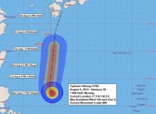 台風11号(Halong)