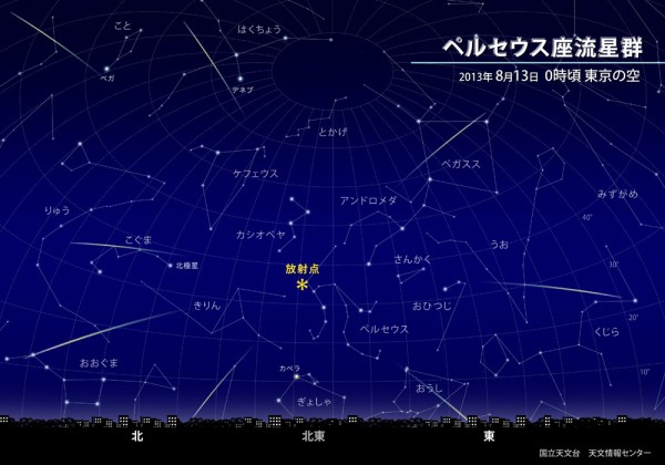 ペルセウス座流星群をグアムで見よう